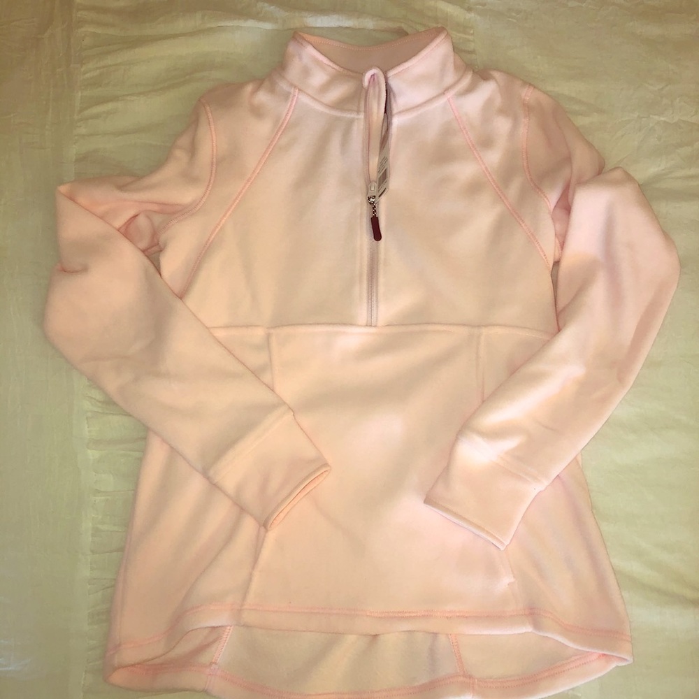 NWT Quarter Zip Fleece - Baby Pink